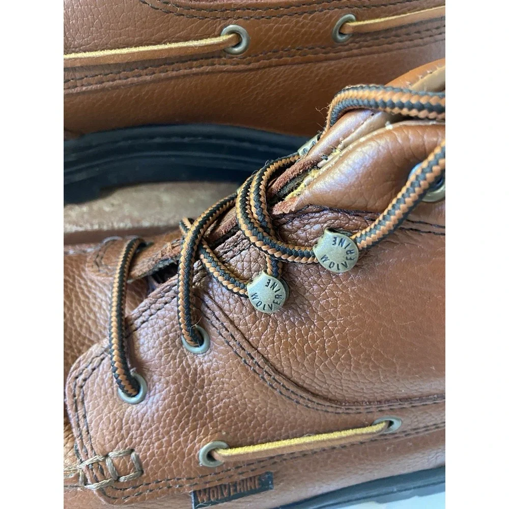 Wolverine Steel Moc 5 Steel Toe Chukka Brown Leather‎ 5